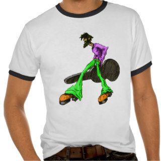 Funky Cool Guitar Disco Comic Character T shirt