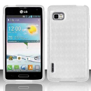 Clear Flex Cover Case for LG Optimus F3 LS720 T38C Cell Phones & Accessories