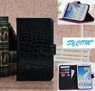 SYCOM Position Stand Protective Case for Samsung Galaxy Note II Note 2 N7100 with Credit Card Holder (Black). 6~10 Days Delivery Cell Phones & Accessories