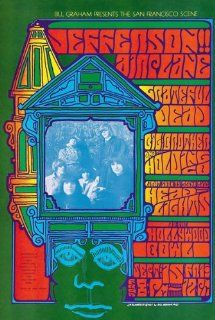 The Jefferson Airplane   The Grateful Dead   1967   Hollywood Bowl Concert Poster  Prints  