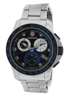 Wenger 70787  Watches,Mens Battalian Black Dial Stainless Steel, Casual Wenger Quartz Watches