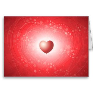 Red heart, background greeting card