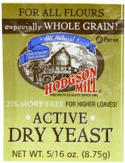 Hodgson Mill Active Dry Yeast, 0.31 Ounce (Pack of 48)  Grocery & Gourmet Food