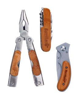 Sainty International 13 690 Hurricane ECO Knife and Pliers Multi Tool Set with Bamboo Handle, 3 Piece   Multitools  