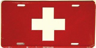 Switzerland Flag License Plate Patio, Lawn & Garden