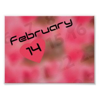 February 14 Valentine's Day Posters