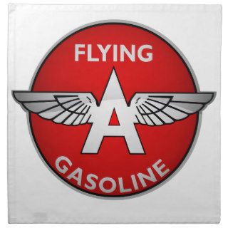 Flying A Gasoline crystal version Printed Napkin
