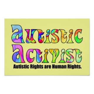 Autistic Activist (Color) Poster