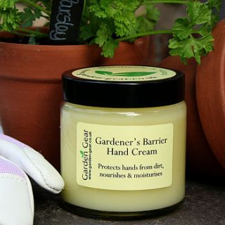 gardener's barrier hand cream by garden gear