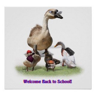 Back to School, Little Ducks Print