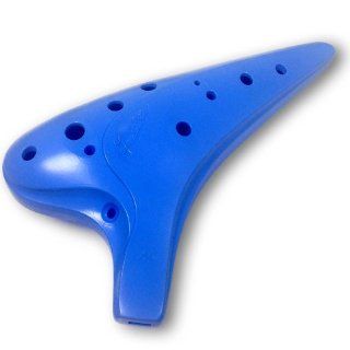 Legend of Zelda Inspired 12 Hole Ocarina   Alto C  Sky Blue Durable Plastic   Link  Sweet Potato flute   Focalink   Easy to play   Perfect for First Timers   Free Songbook, Tutorial & Neck Strap Musical Instruments