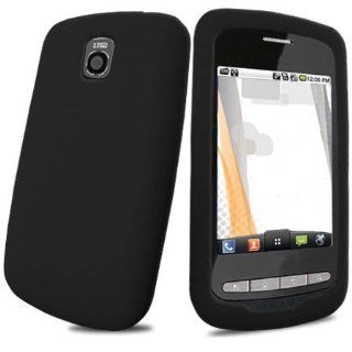 Soft Skin Case Fits LG MS690 Optimus m Solid Black Skin MetroPCS Cell Phones & Accessories