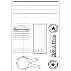 Kaisercraft Class Of '87 Clear Stamp Sheet Clear & Cling Stamps