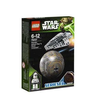 LEGO Star Wars Republic Assault Ship & Planet Coruscant (75007)      Toys