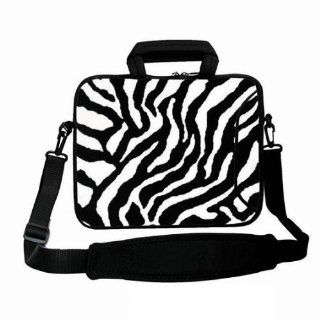 NEW Fashion design Zebra stripes 9.7" 10" 10.1" 10.2 inch Neoprene Laptop Netbook tablet Shoulder Case Carrying Bag cover with strap Pocket For Apple iPad 1 2 ipad 3 ,new ipad 4/ Kindle DX/Samsung GALAXY Note Tab 2/Acer Iconia A200 W500 A500