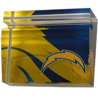 NFL San Diego Chargers Crystal Business Cardholder Sports & Outdoors