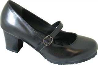 Genuine Grip Footwear Mary Jane   Black Leather