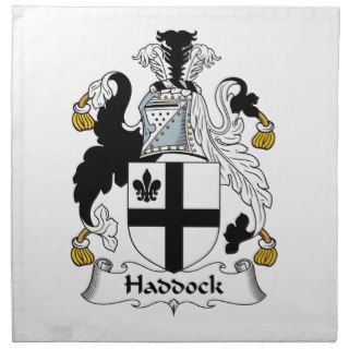 Haddock Family Crest Cloth Napkin