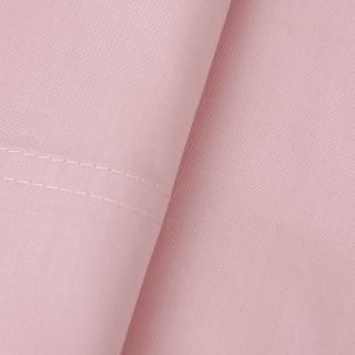 Grace Home Fashions Cotton Percale Side Pocket Sheet Set Pink Size Twin