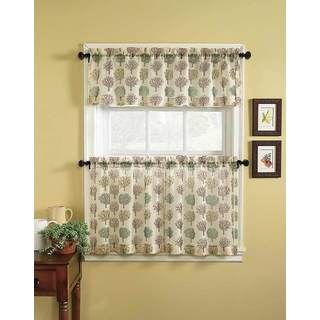 Orchard 3 piece Tier Curtain And Valance Set