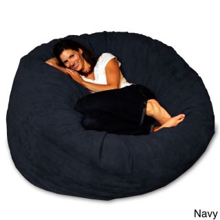 Theater Sacks Llc 5 foot Soft Micro Suede Beanbag Theater Sack Chair Blue Size Large