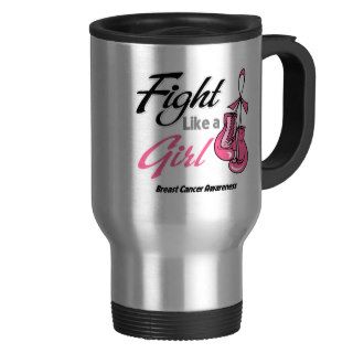 Boxing Gloves FIGHT LIKE A GIRL   Breast Cancer Mugs