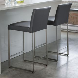 Mobital Tate Bar Stool with Cusion DBS TATE  CA117 Seat Color Grey