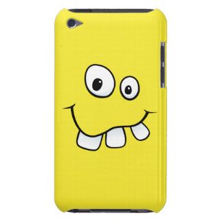 Goofy smiley face funny yellow iPod touch case