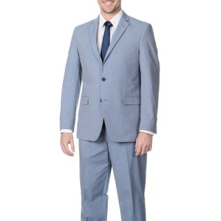 Adolfo Mens Light Navy Pinfeather 2 button Suit