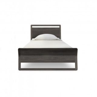 Blu Dot Woodrow Panel Bed WR1 Size Queen, Finish Smoke