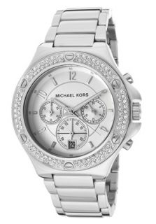 Michael Kors MK5513  Watches,Womens Chrono Incrusted Crystal Accent Silver Dial SS, Chronograph Michael Kors Quartz Watches