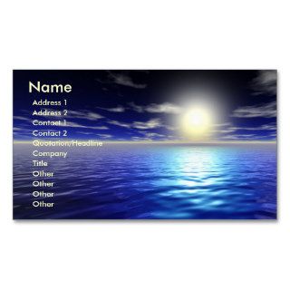 Blue Sunrise Business Card Templates