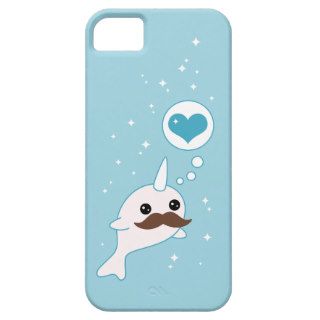Mustache Narwhal iPhone 5 Case
