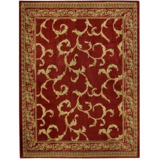 Floral Traditional Red Ivory 710 X 106 Area Rug Pasha Collection