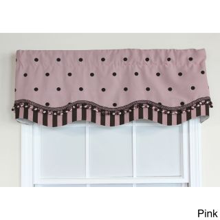 Rlf Home Pink Polka Dot Glory Window Valance