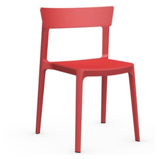 Calligaris Skin Chair CS/1391_P Finish Red