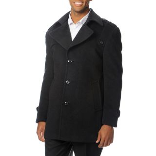 Cianni Cellini Cianni Cellini Mens Ralph Charcoal Wool Blend 3/4 length Top Coat Grey Size S