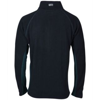 55 Soul Mens Polar Zip Through Fleece Sweatshirt   Dark Navy/Lime      Mens Clothing