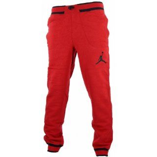 Mens Nike AirJordan Varsity Sweatpants Gym Red / Black 547696 695 Size Small  Athletic Pants  Sports & Outdoors
