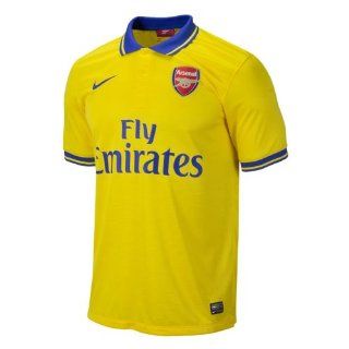 Arsenal Away jersey 2013 2014  Arsenal soccer jersey (S)  Soccer Ball Bags  Sports & Outdoors