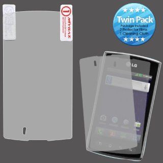 MYBAT LGMS695LCDSCPRTW LCD Screen Protector for LG Optimus M+ MS695   Retail Packaging   Twin Pack Cell Phones & Accessories