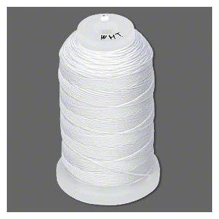 Simply Silk Beading Thread Size 00 White 0.006 Inch 0.15mm Spool 695 Yards Compasible with 15/0 11/0 Seed Beads