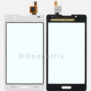 White LG Optimus L7 2 II P710 Digitizer Touch Screen Top Outer Glass Panel Lens Cell Phones & Accessories