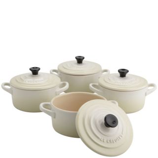 Le Creuset Set of 4 Almond Mini Casserole Dishes      Homeware