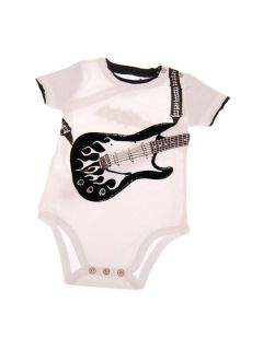 Boys Electric Flames Guitar Onesie by Mini Shatsu