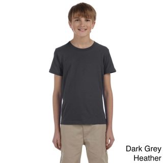 Canvas Youth Boys Jersey Short sleeve T shirt Grey Size L (14 16)