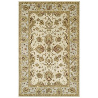 Hand tufted Anabelle Ivory Traditional Wool Area Rug (9 X 12)