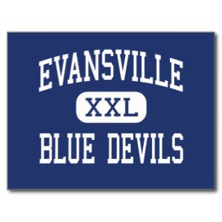 Evansville   Blue Devils   High   Evansville Postcard