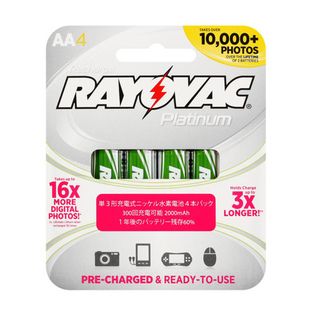 Rayovac AA 12 Pack Platinum Rechargeable Low Discharge NiMH Batteries Rayovac AA Batteries