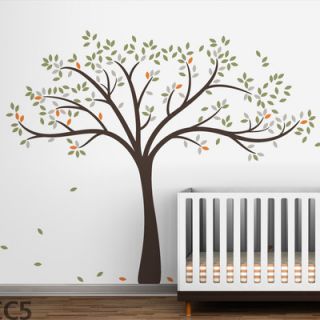 LittleLion Studio Trees Fall Wall Decal DCAL VL LA 030 W CC Color D.Brown / 